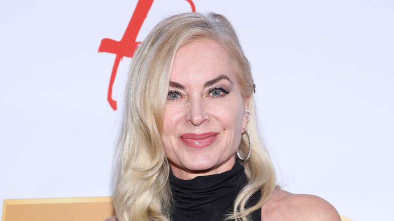 Eileen Davidson black dress