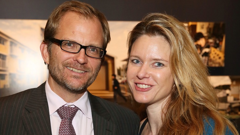 Justine Wilson posing with partner