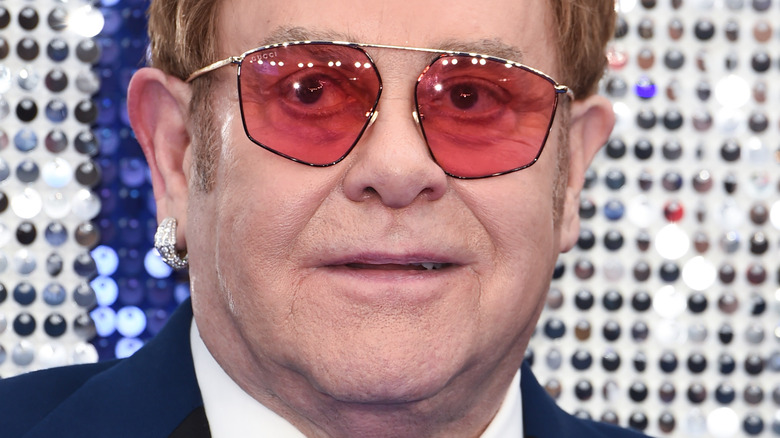 Elton John on red carpet 
