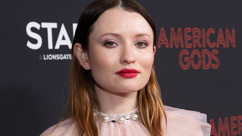 Emily Browning posing