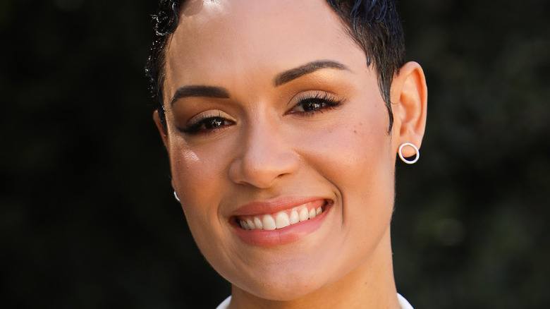 Grace Byers smiling outdoors