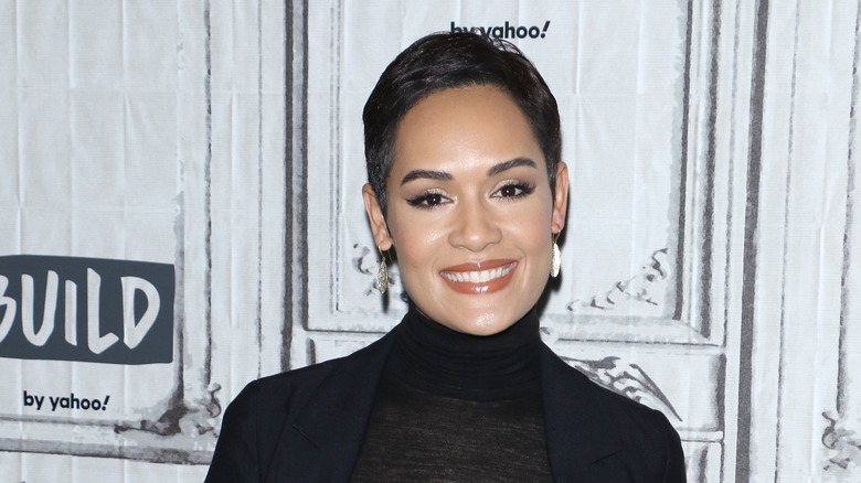 Grace Byers posing at an event