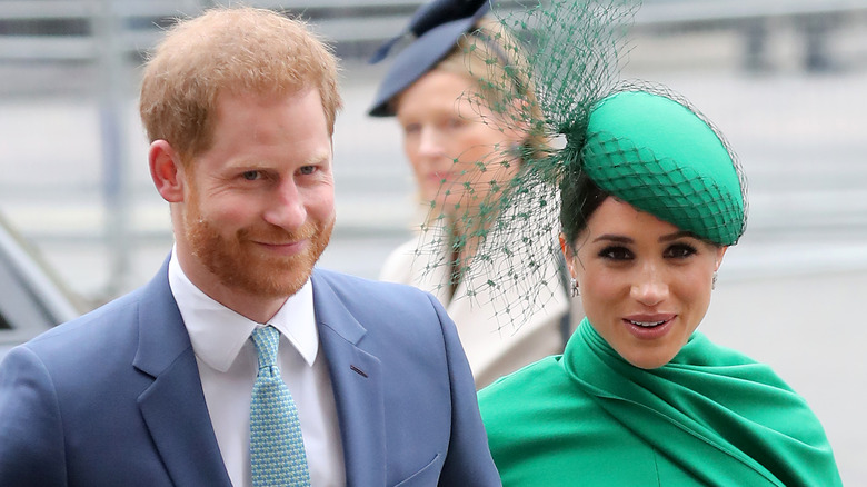 Prince Harry and Meghan Markle walking together