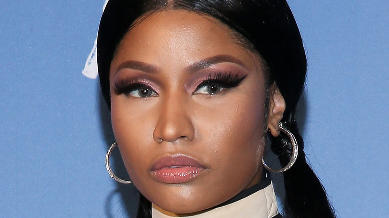 Nicki Minaj wearing pigtails