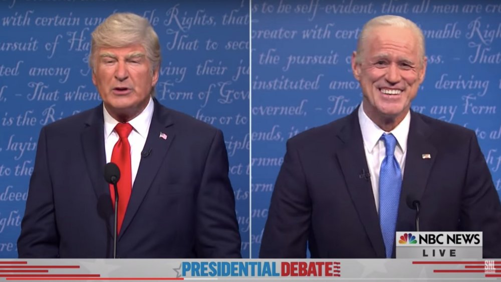 SNL cold open of Alec Baldwin as Donald Trump and Jim Carrey as Joe Biden