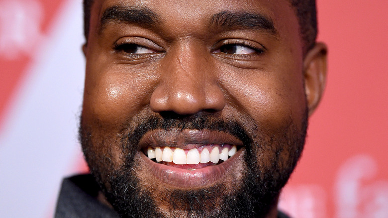 Kanye West smiling