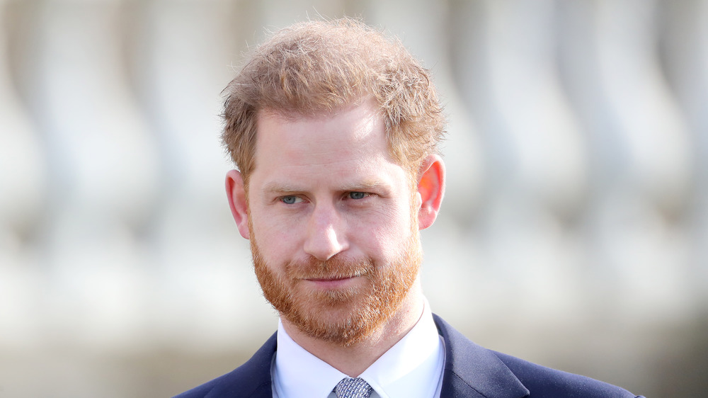 Prince Harry smirking 
