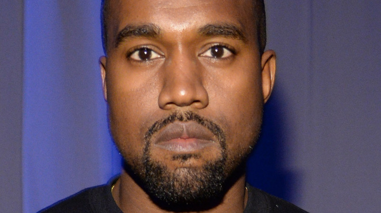 Kanye West staring