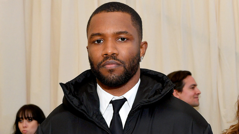 Frank Ocean wearing a suit