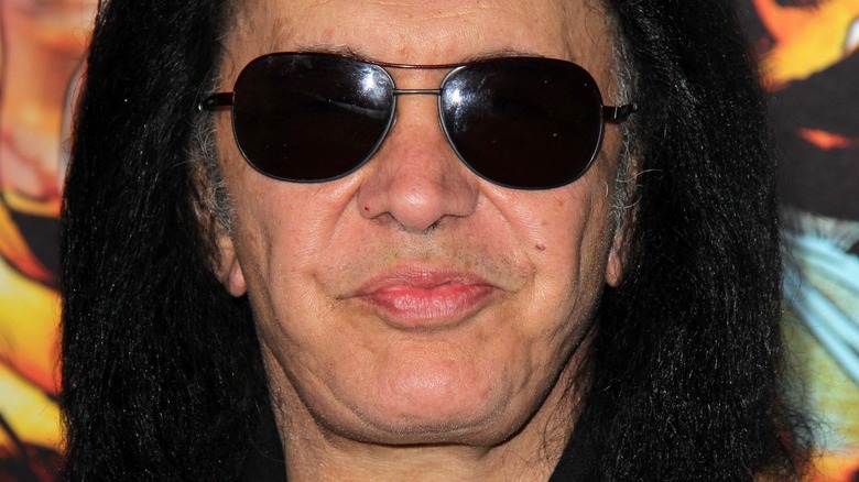 Gene Simmons black sunglasses