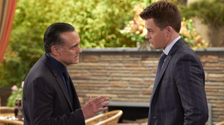 Sonny talking to Michael on General Hospital