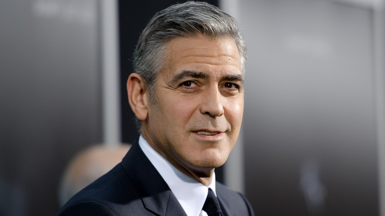 George Clooney posing