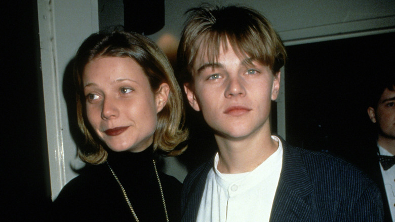 Gwyneth Paltrow and Leonardo DiCaprio smiling
