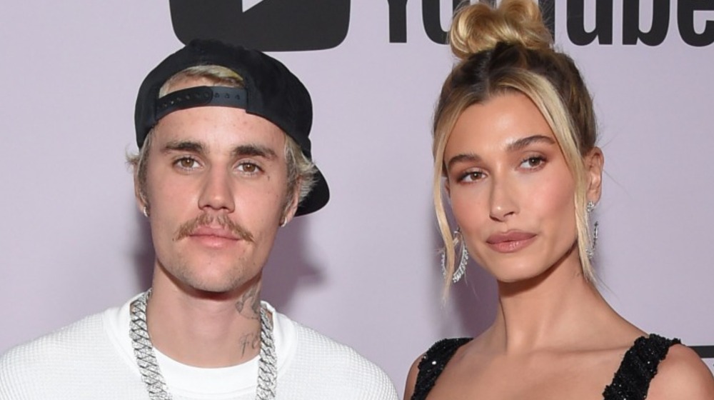 Justin Bieber and Hailey Bieber on the red carpet