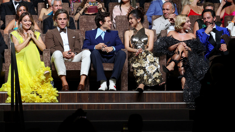 The Don't Worry Darling cast at Venice International Film Festival