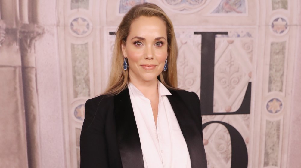 Elizabeth Berkley at the Ralph Lauren fashion show during New York Fashion Week