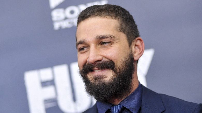 Shia LaBeouf smiling