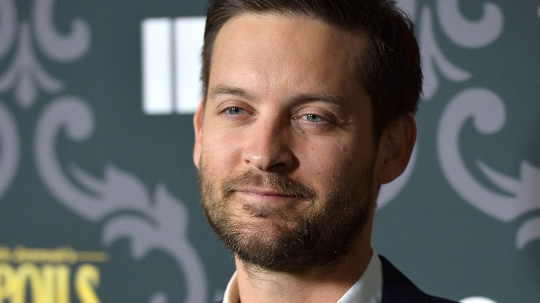 Tobey Maguire small smile