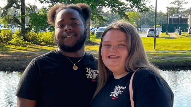 Alana Thompson and Dralin Carswell posing