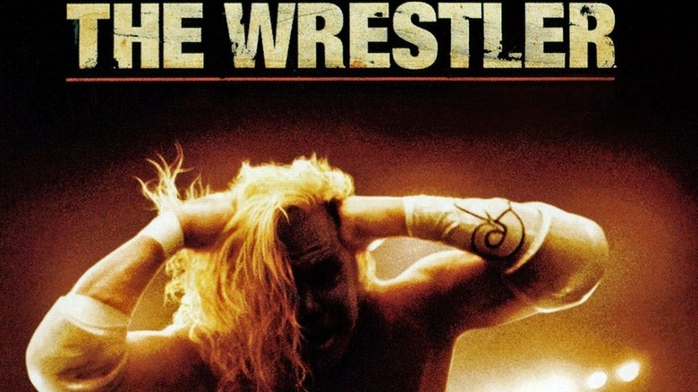 The poster for The Wrestler, showing Randy 'The Ram' Robinson leaping toward the camera