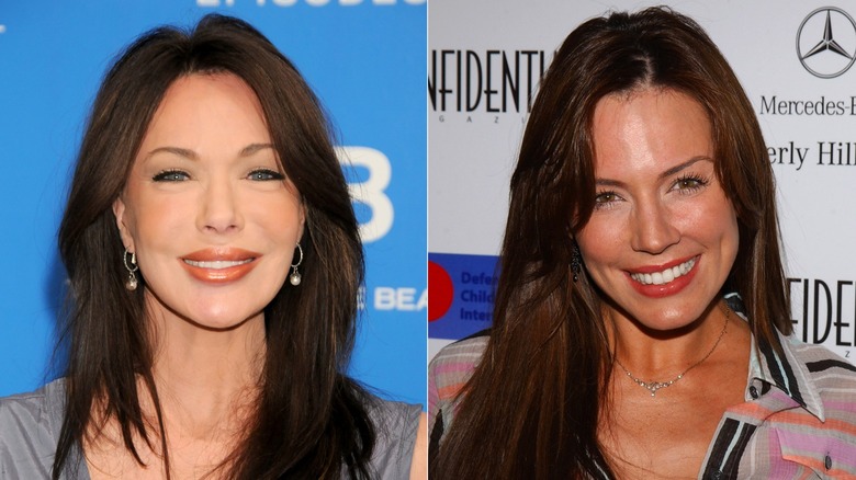 Hunter Tylo and Krista Allen smiling