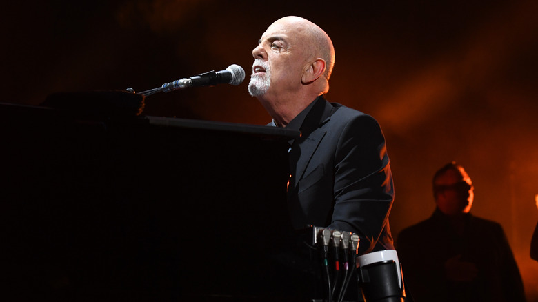 Billy Joel performing on stage in November 2021