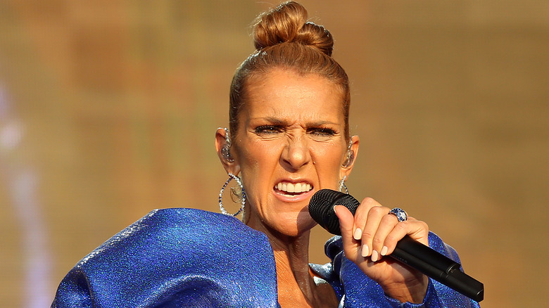 Celine Dion performing in 2019