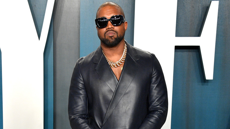 Kanye West on the red carpet