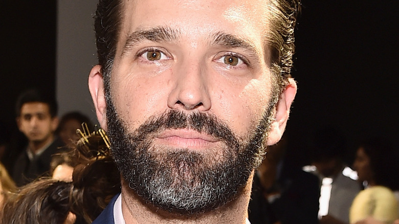 Donald Trump Jr. at the Zang Toi front row during New York Fashion Week 2019