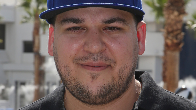 Rob Kardashian smiling