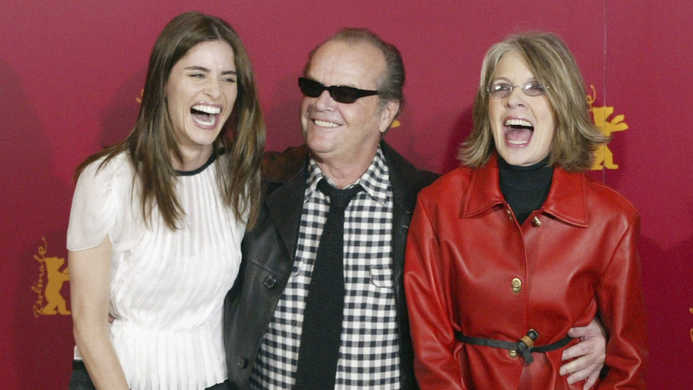 Jack Nicholson with Amanda Peet and Diane Keaton, all laughing