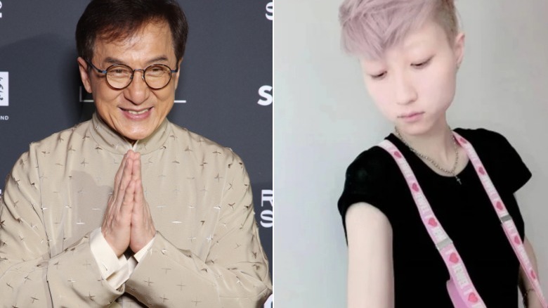 Jackie Chan hands together/ Etta Ng selfie