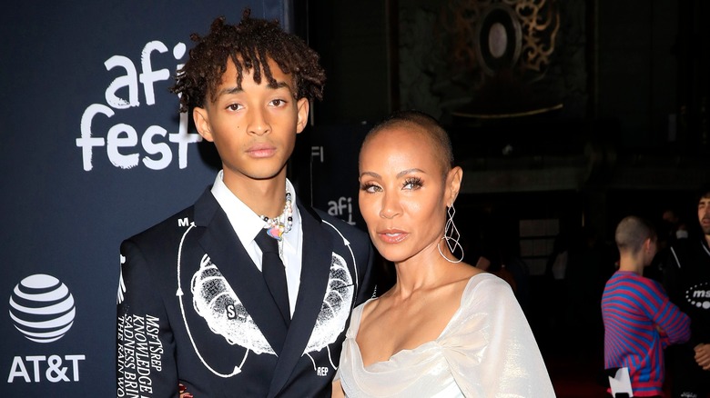 Jaden Smith, Jada Pinkett Smith posing together