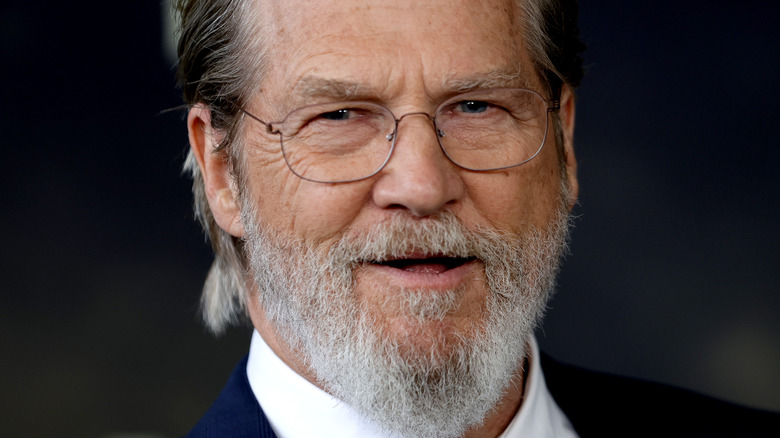 Jeff Bridges wire rimmed glasses smiling