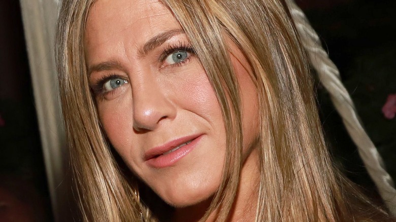 Jennifer Aniston looking at camera with slight smile