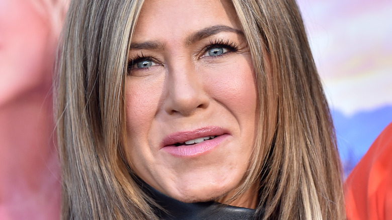 Jennifer Aniston poses at an event