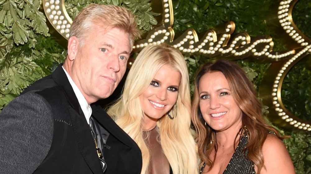 Jessica Simpson with her parents