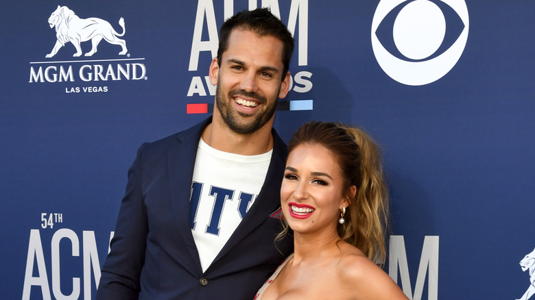 Eric and Jessie James Decker smile