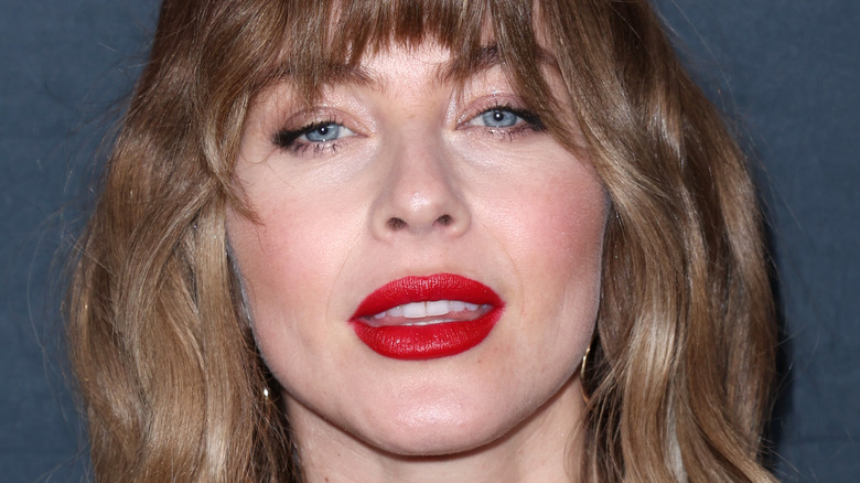 Julianne Hough red lipstick 