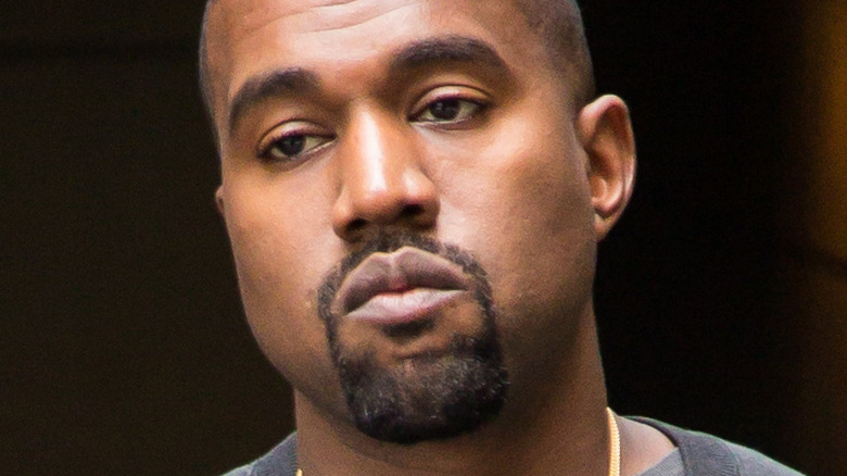 Kanye West caught by paparazzi 