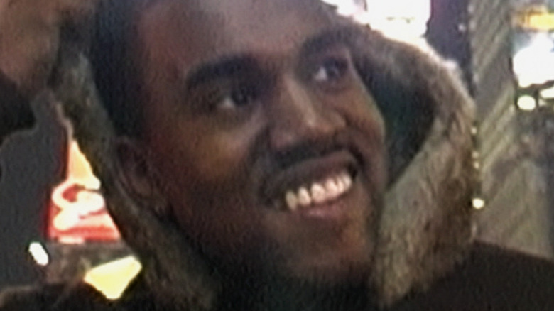 Kanye West smiling