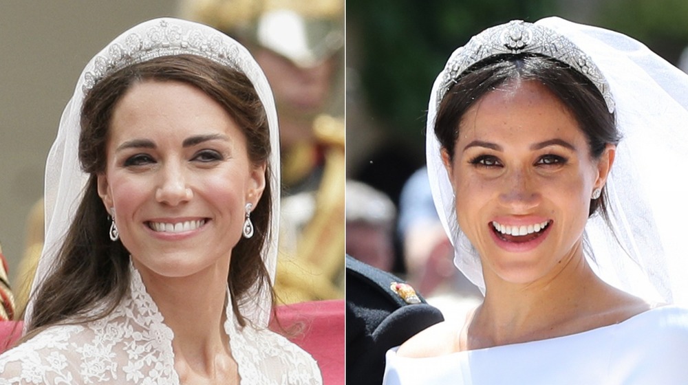 Kate Middleton and Meghan Markle wedding dresses