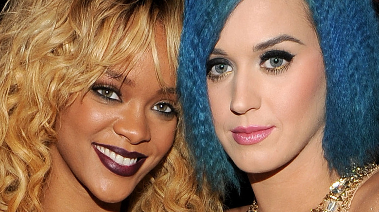 Rihanna and Katy Perry posing together