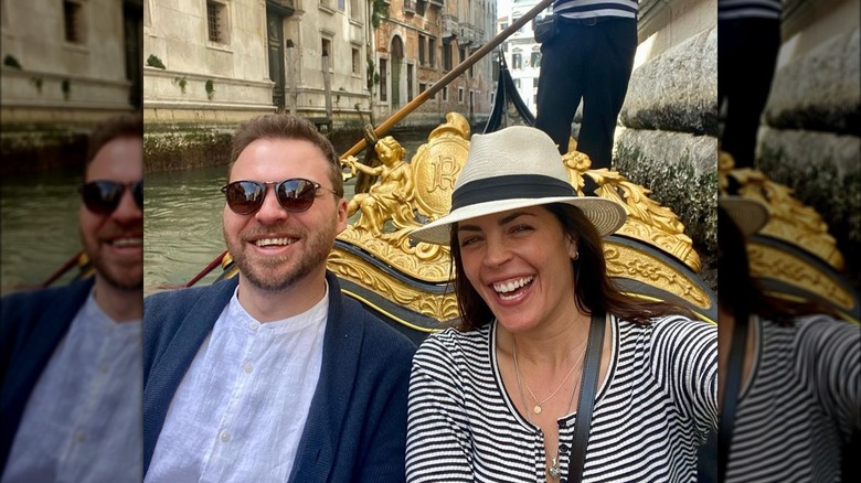 PJ Harrison and Kelly Thiebaud selfie