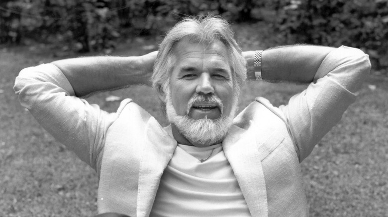 Kenny Rogers poses outdoors