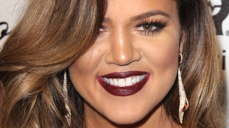 Khloe Kardashian smiling