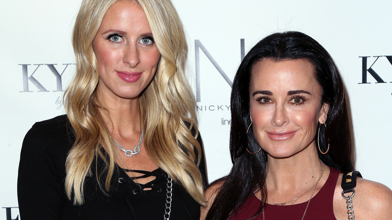 Nicky Hilton and Kyle Richards smiling