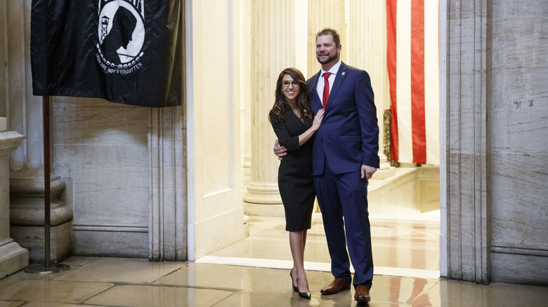 Lauren Boebert poses with Jayson Boebert