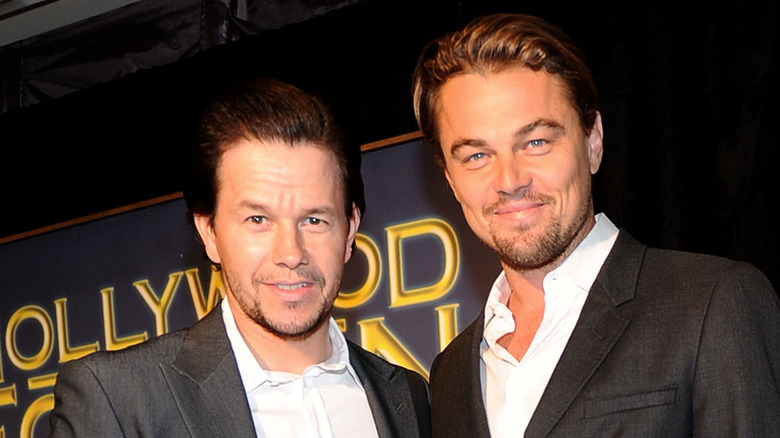 Mark Wahlberg and Leonardi DiCaprio posing