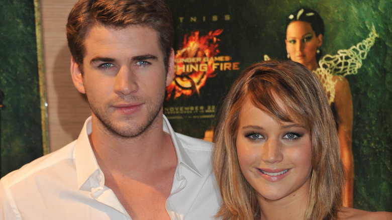 Liam Hemsworth and Jennifer Lawrence